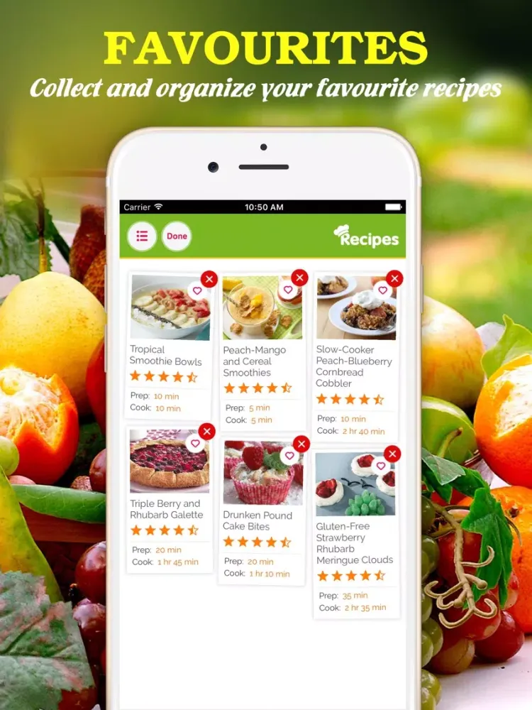 Zrzuty ekranu Yummy Fruit Recipes ~ Best of delicious fruit recipes iPad 