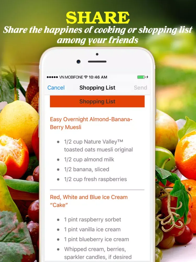 Zrzuty ekranu Yummy Fruit Recipes ~ Best of delicious fruit recipes iPad 
