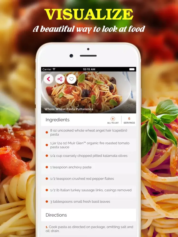 Tangkapan skrin Yummy Pasta Pro ~ Best of delicious pasta recipes iPad 