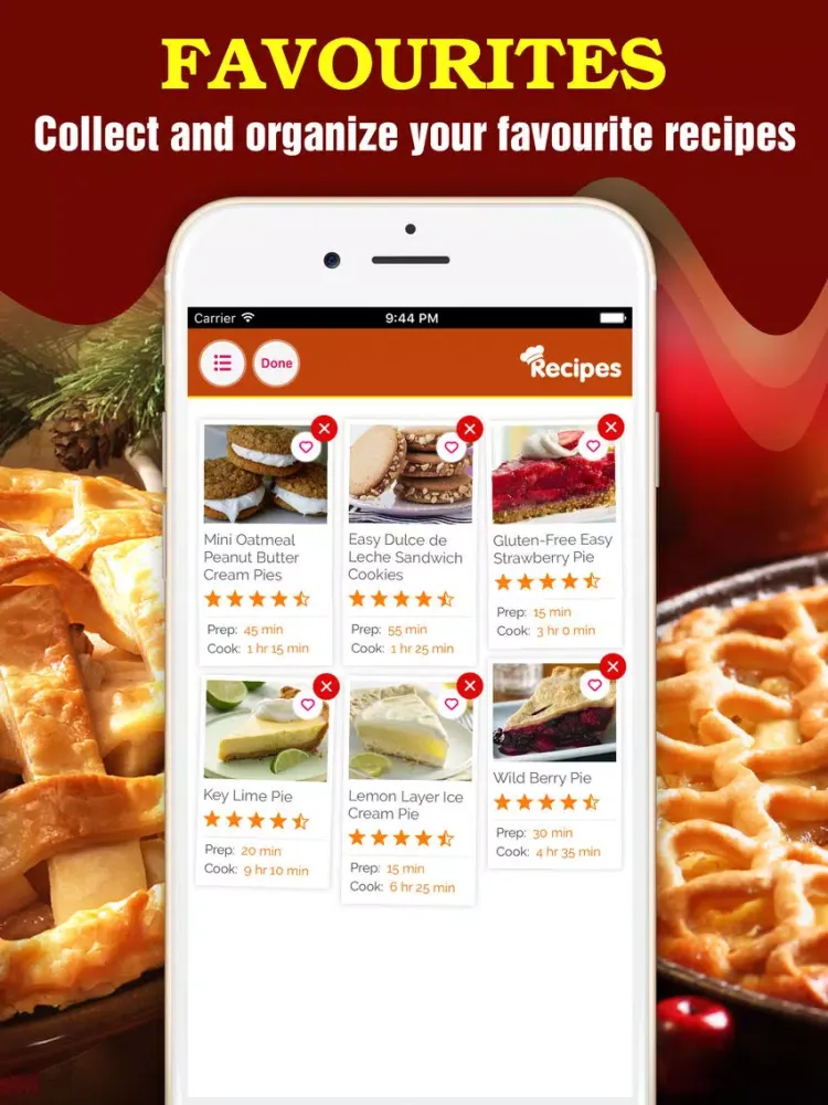 Yummy Pie Recipes Pro ~ Best of pie recipes iPad  Ekran Görüntüleri