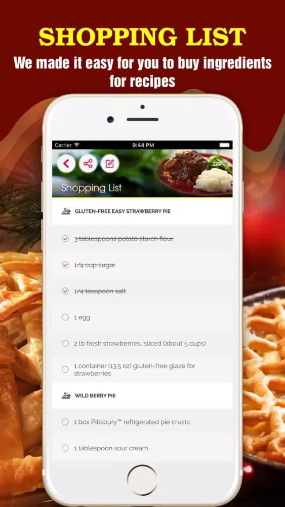 Yummy Pie Recipes Pro ~ Best of pie recipes Ekran Görüntüleri