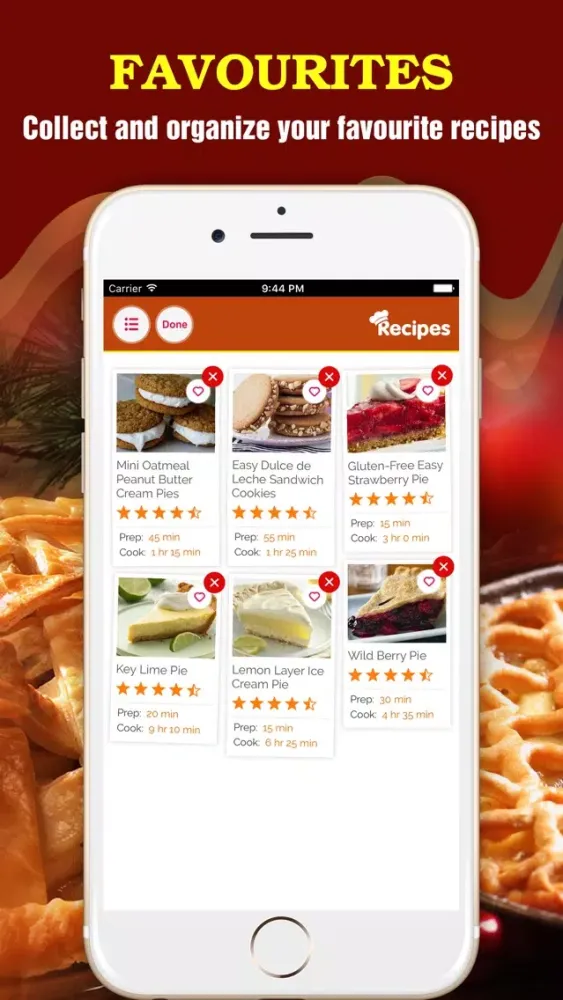 Yummy Pie Recipes Pro ~ Best of pie recipes Ekran Görüntüleri