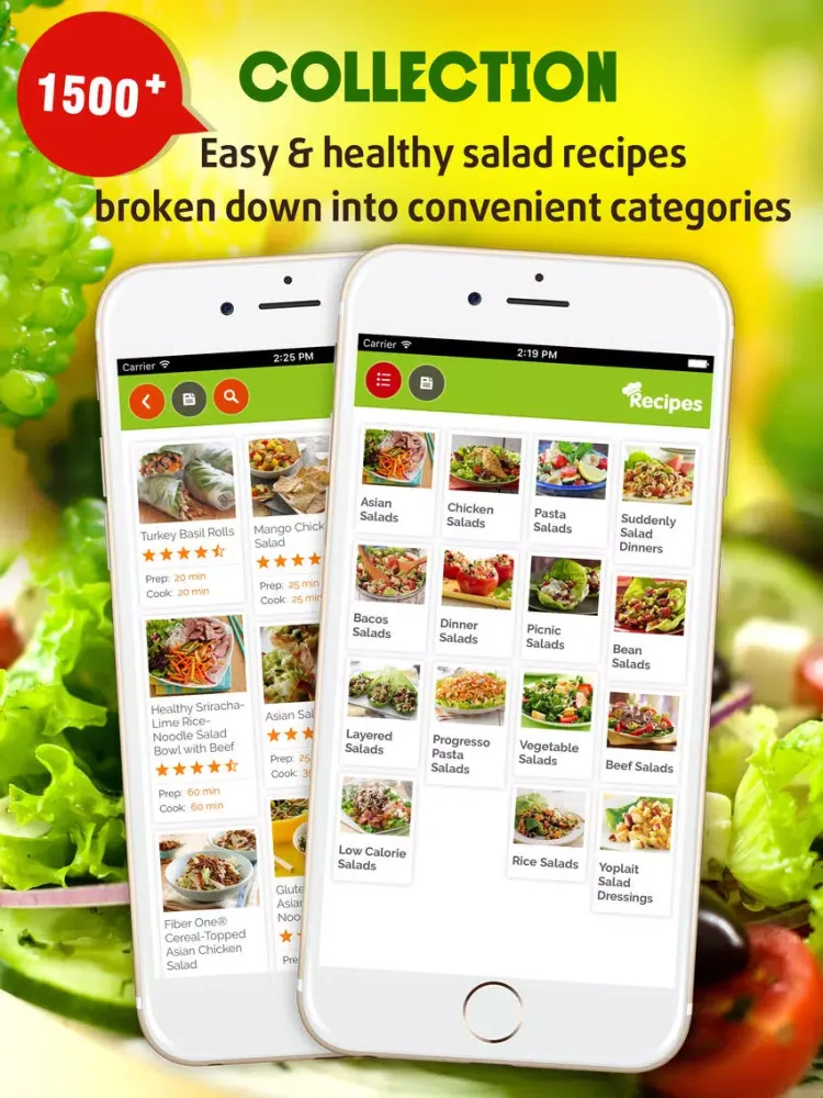 Screenshot di Yummy Salad Recipes iPad 
