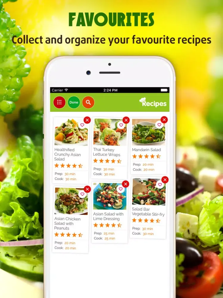 Screenshot di Yummy Salad Recipes iPad 