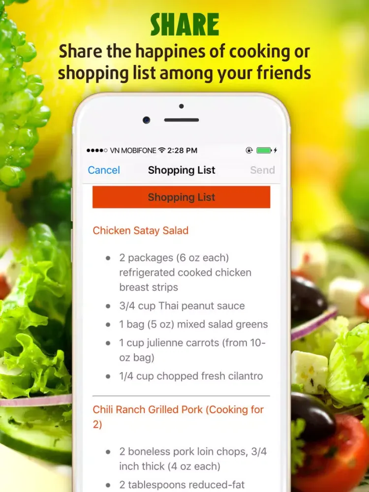 Screenshot di Yummy Salad Recipes iPad 