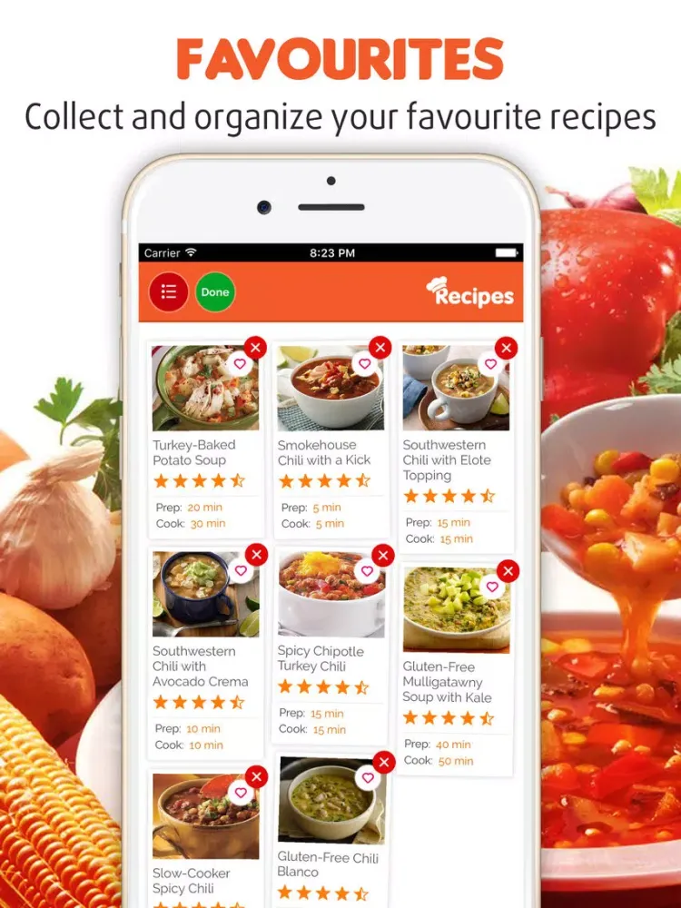 Yummy Soup & Stew Recipes Pro iPad  Screenshots