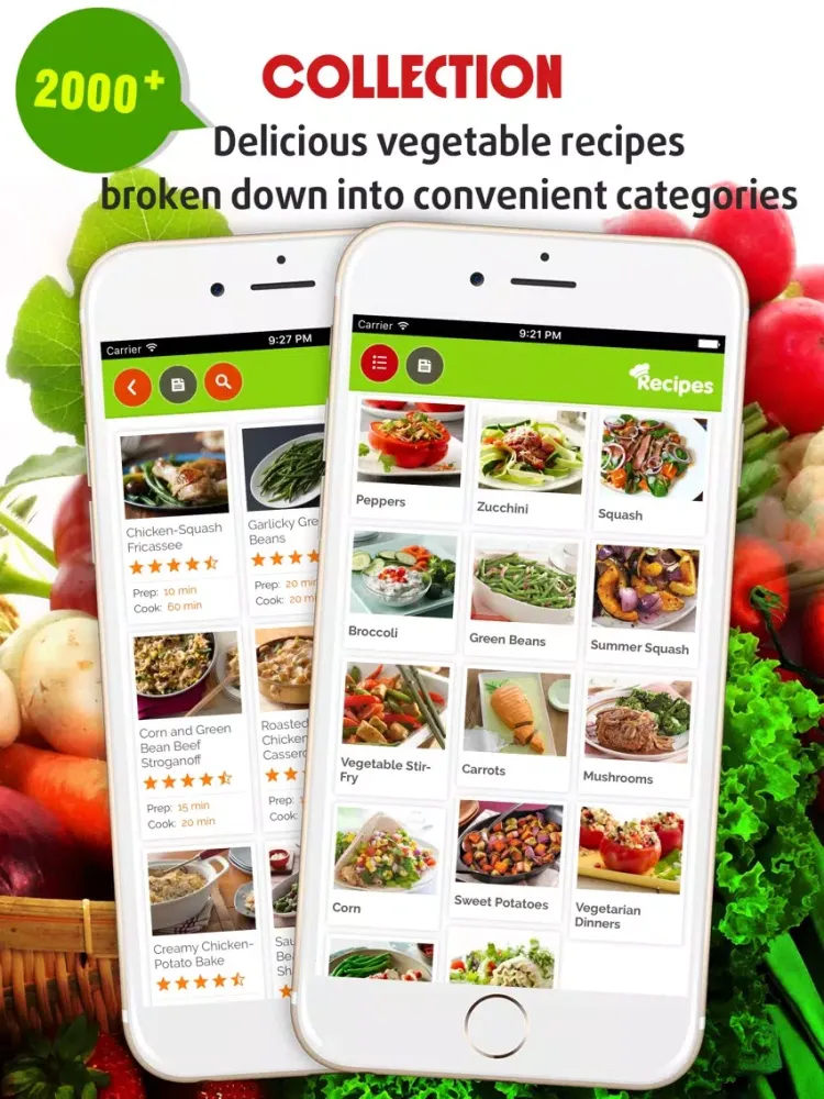 Yummy Vegetable Recipes Pro ~ Best of delicious vegetable recipes iPad  سکرین شاٹس