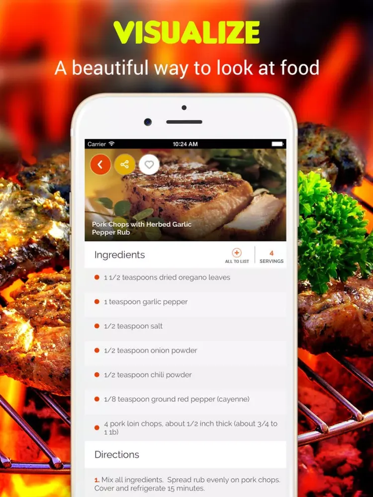 Captures d'écran de Grilling Recipes iPad 