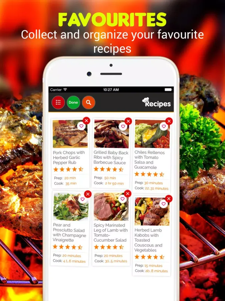 Captures d'écran de Grilling Recipes iPad 
