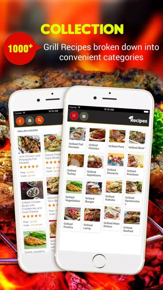 Captures d'écran de Grilling Recipes