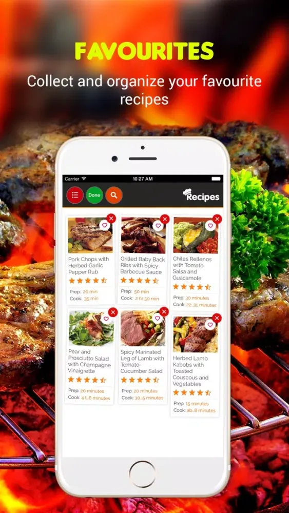 Captures d'écran de Grilling Recipes