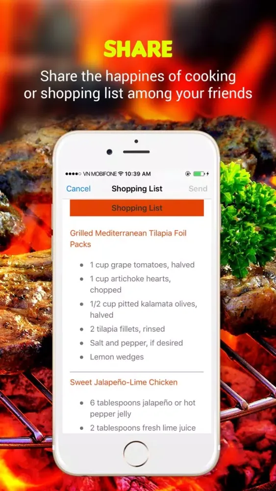 Captures d'écran de Grilling Recipes