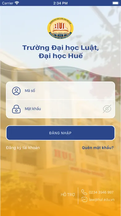 HUL Student Screenshots