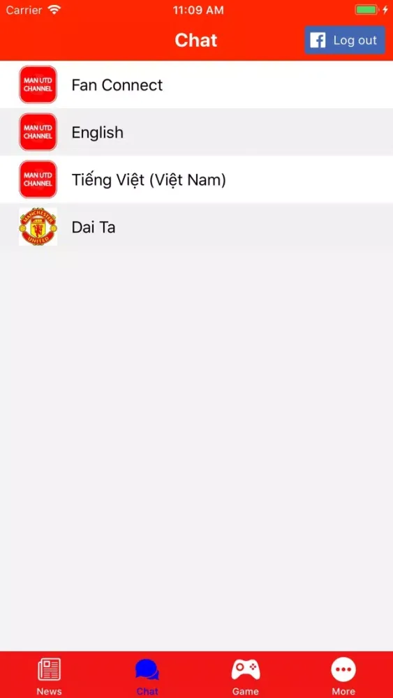 Captures d'écran de Man Utd Channel