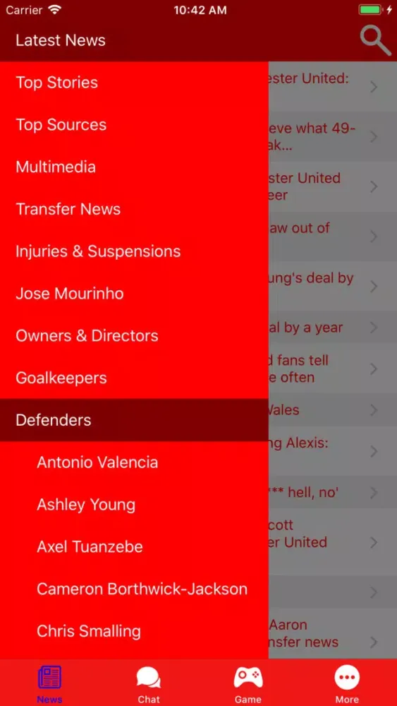 Captures d'écran de Man Utd Channel