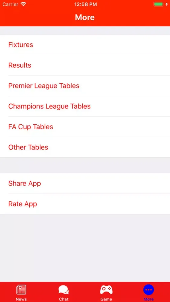 Captures d'écran de Man Utd Channel