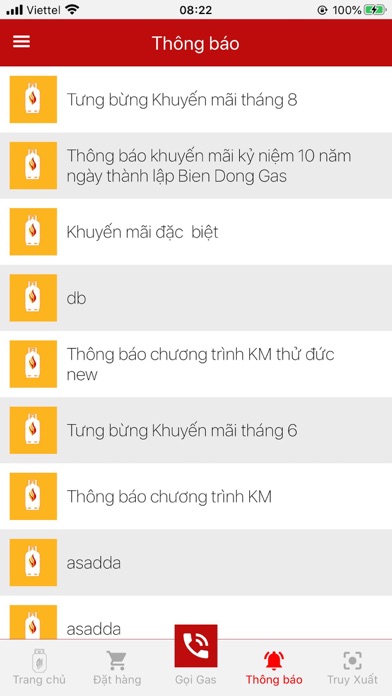 Tangkapan skrin BIEN DONG GAS