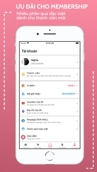 DivaMall_Kinh doanh thông minh应用截图