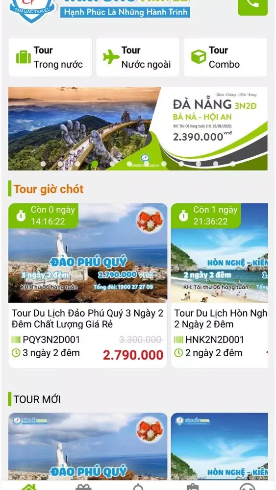Zrzuty ekranu Tâm Đắc Travel