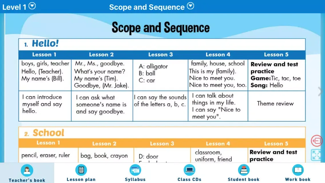 Teacher's Resource for ISS Screenshots