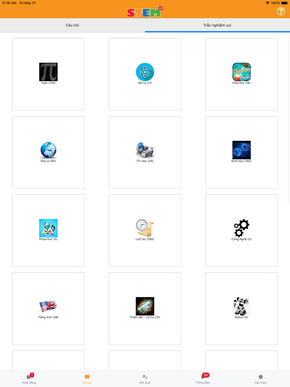 STEMUP Học Sinh iPad  Screenshots