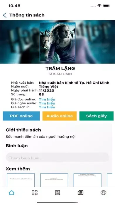 Ảnh chụp màn hình của Digital Book