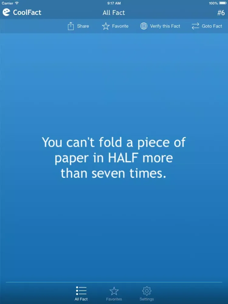 11,500+ Cool Facts iPad 应用截图