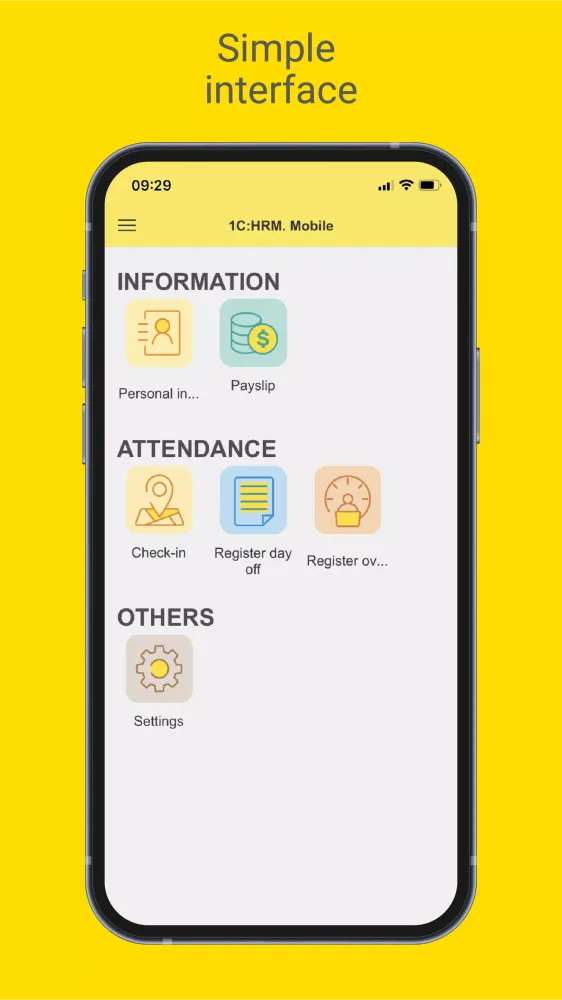 1C:HRM. Mobile应用截图