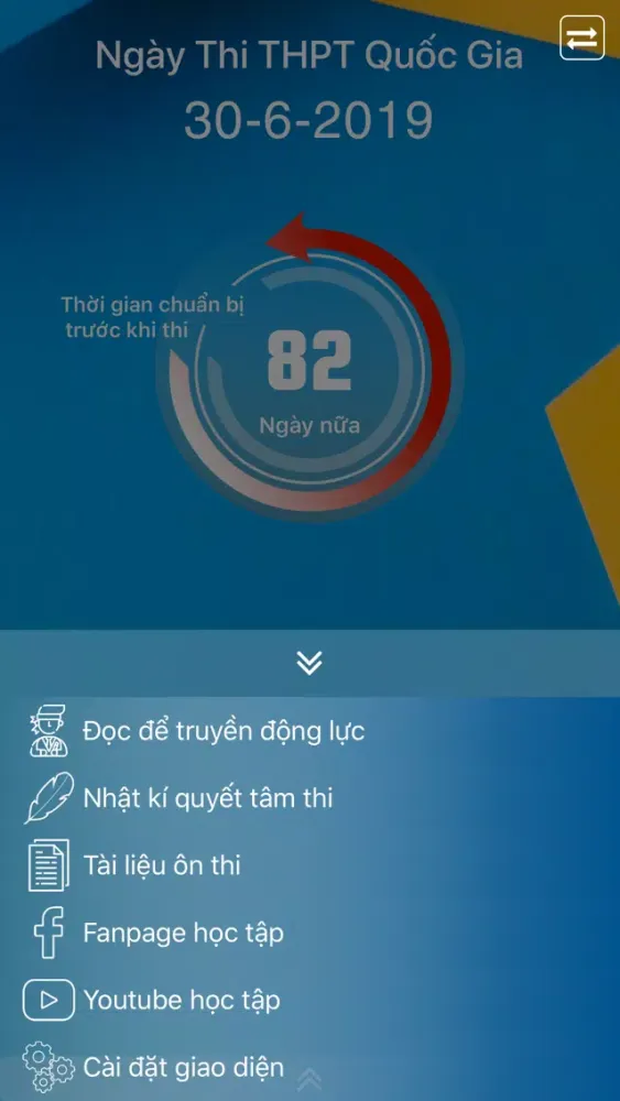 Zrzuty ekranu Đếm ngược ngày thi