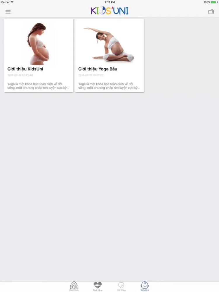 KidsUni iPad 应用截图
