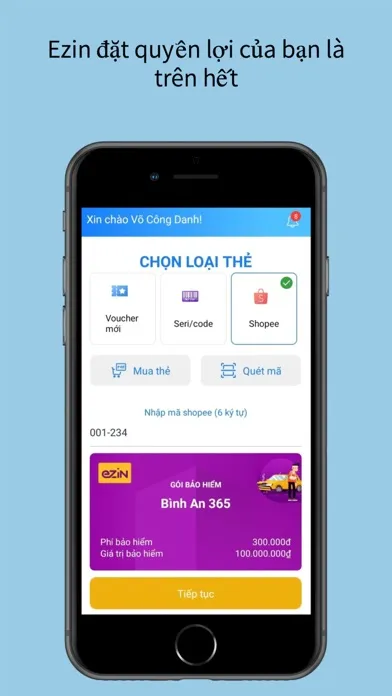 Скриншоты Ezin - Bảo hiểm thông minh