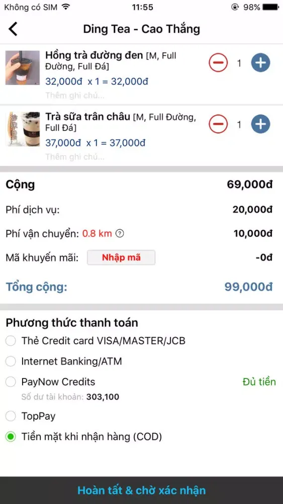Ding Tea VN স্ক্রিনশট