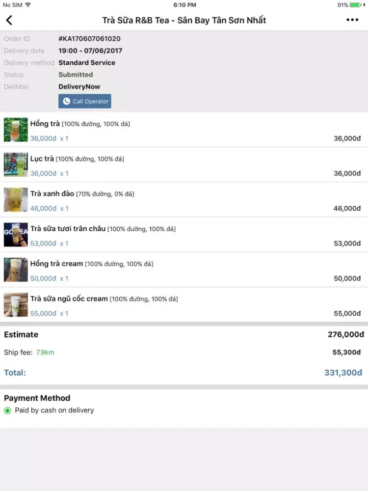 R&B Tea VN iPad  Ekran Görüntüleri
