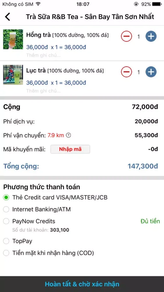 R&B Tea VN Ekran Görüntüleri