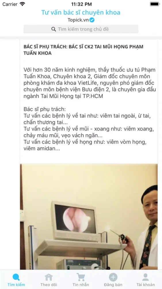 Ảnh chụp màn hình của Topick