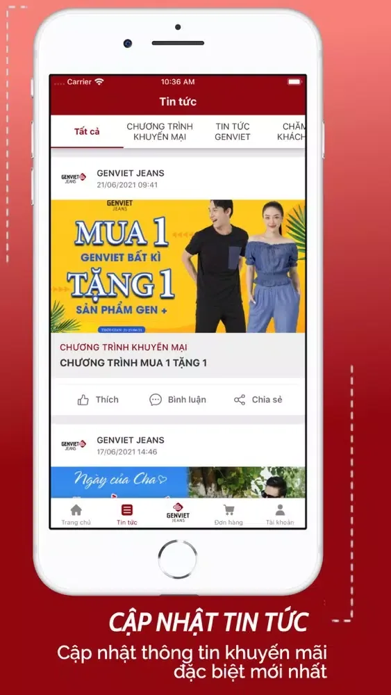 Tangkapan skrin GENVIET JEANS