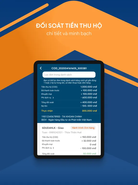 GHN - Giao Hàng Nhanh iPad  Ekran Görüntüleri