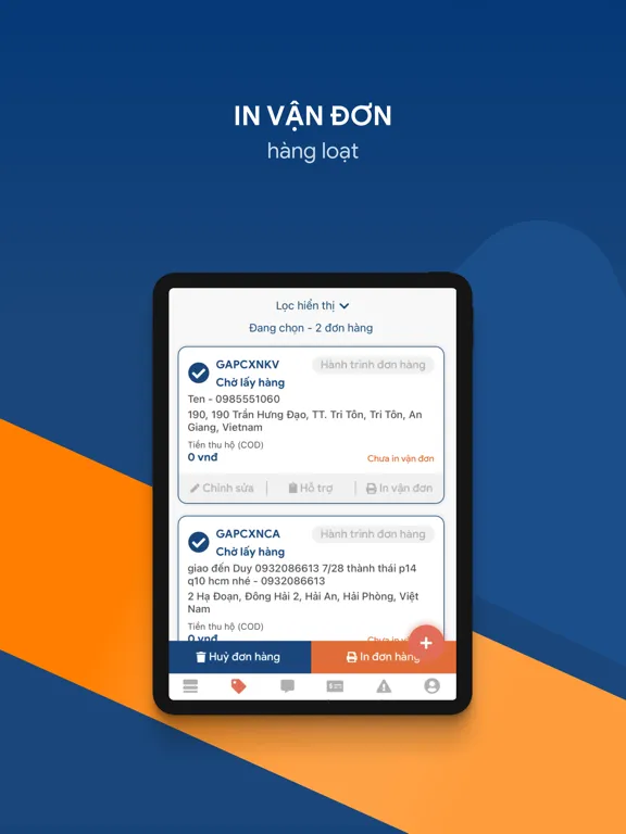 GHN - Giao Hàng Nhanh iPad  Ekran Görüntüleri