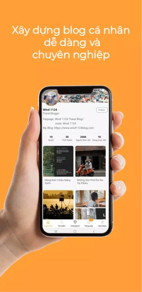 Capturas de tela do Gody - App du lịch cho người V