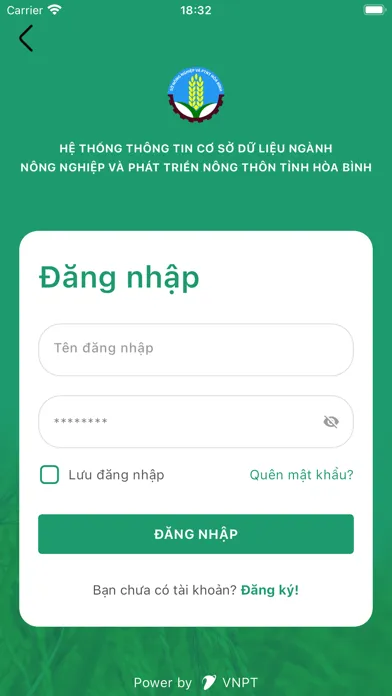 CSDL nông nghiệp tỉnh Hòa Bình স্ক্রিনশট