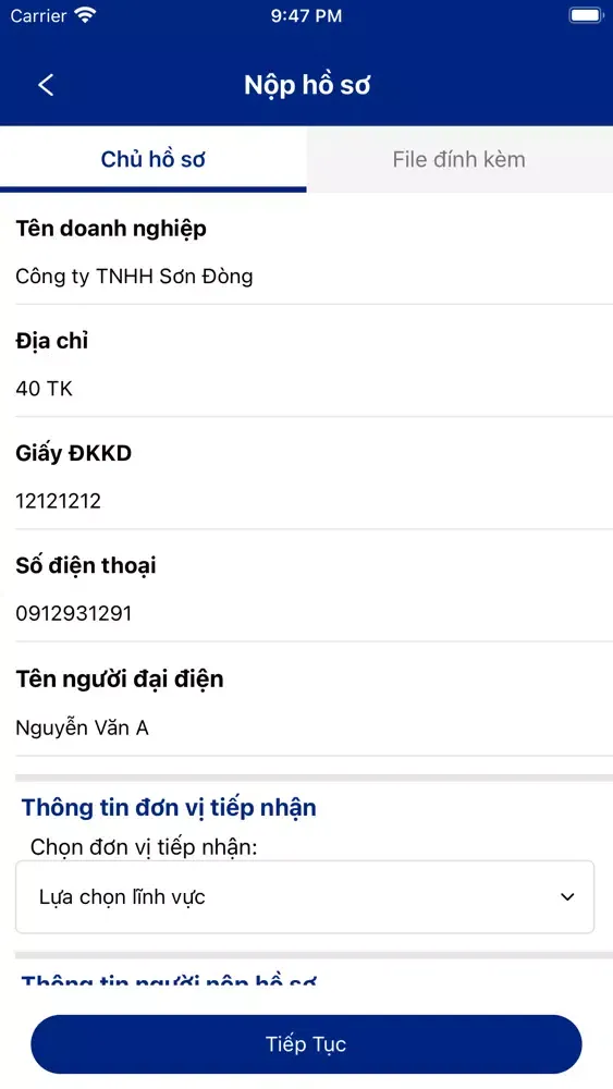 Capturas de tela do Dịch Vụ Công - Bộ Y Tế