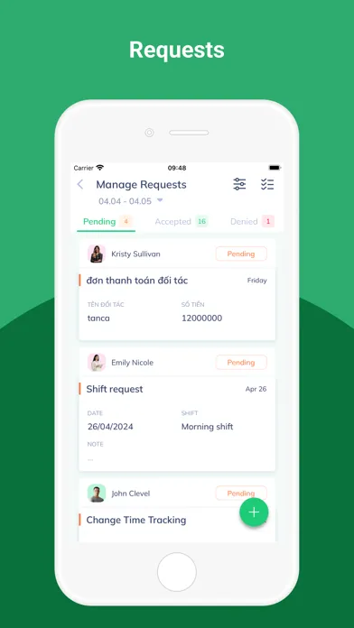 Скриншоты Tanca - Time tracking, Payroll