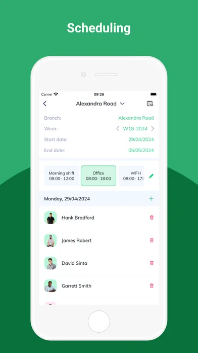 Скриншоты Tanca - Time tracking, Payroll