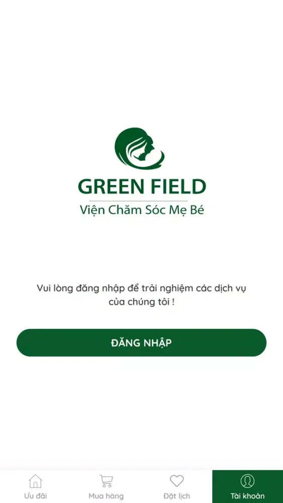 Tangkapan layar GreenFieldSpa