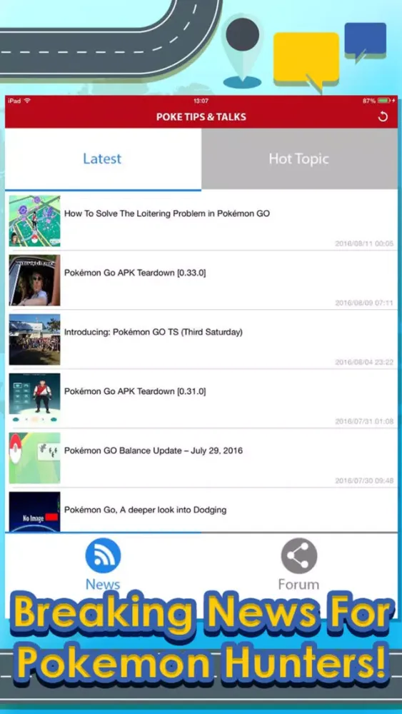 Captures d'écran de Tips & Talks for Pokemon Go