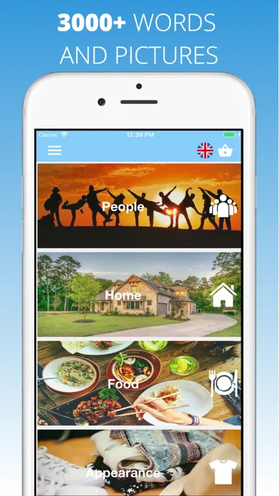 Capturas de pantalla de English Vocabulary by Topics