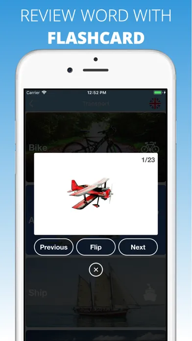 Capturas de pantalla de English Vocabulary by Topics