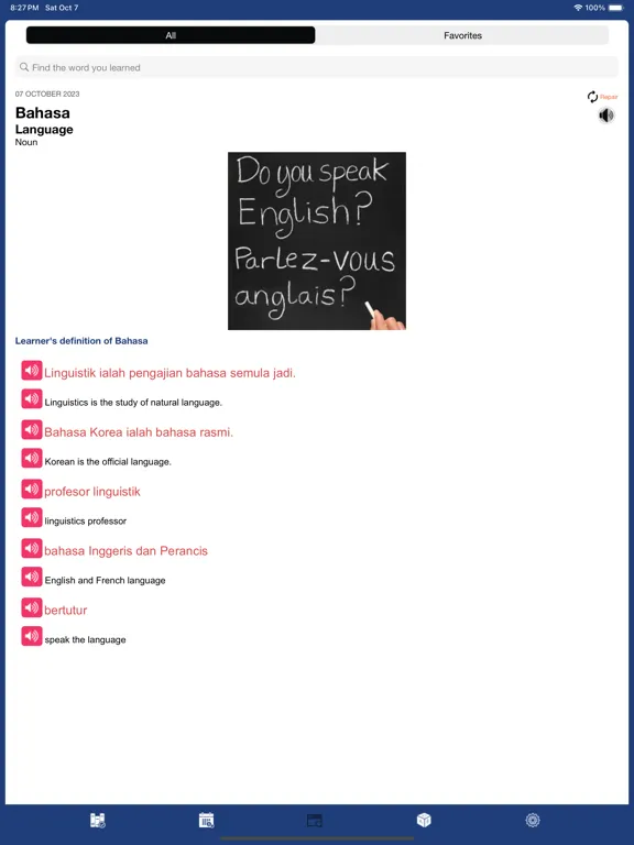 Malaysian Word of the Day iPad 應用截圖