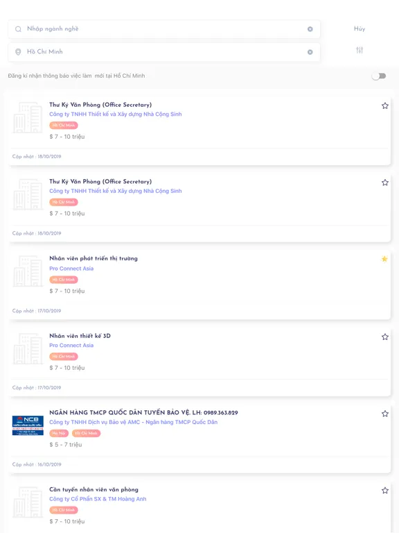 Tìm việc làm và tuyển dụng 365 iPad स्क्रीनशॉट