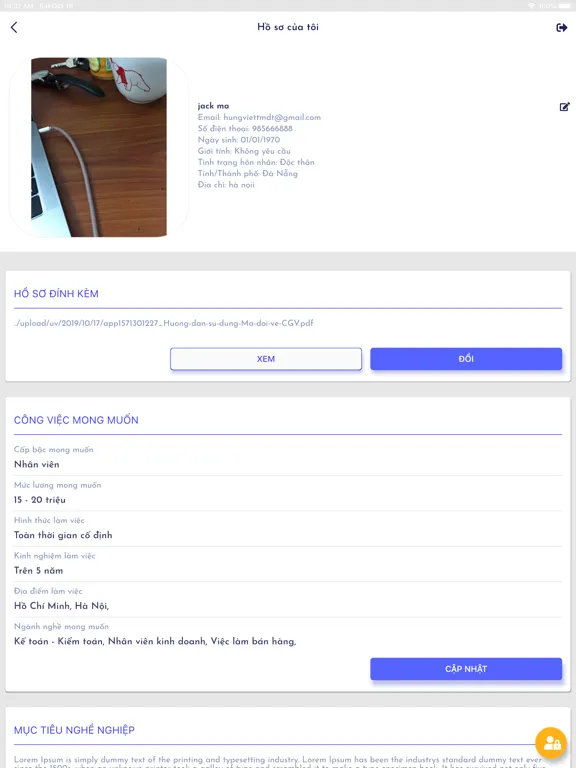 Tìm việc làm và tuyển dụng 365 iPad स्क्रीनशॉट